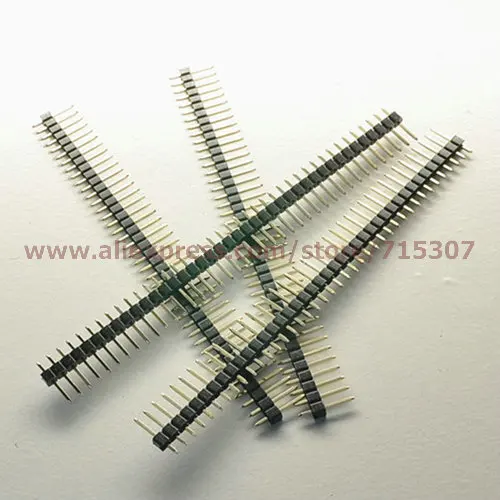 

PHISCALE 30pcs 1x40 single row 40pins 2.54mm male pin header board to board connectors