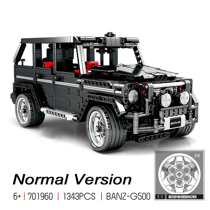 1343 шт. Creator Technic MOC 2425 G500 SUV AWD Wagon автомобили Expert модель совместима с 2425 строительный блок кирпич