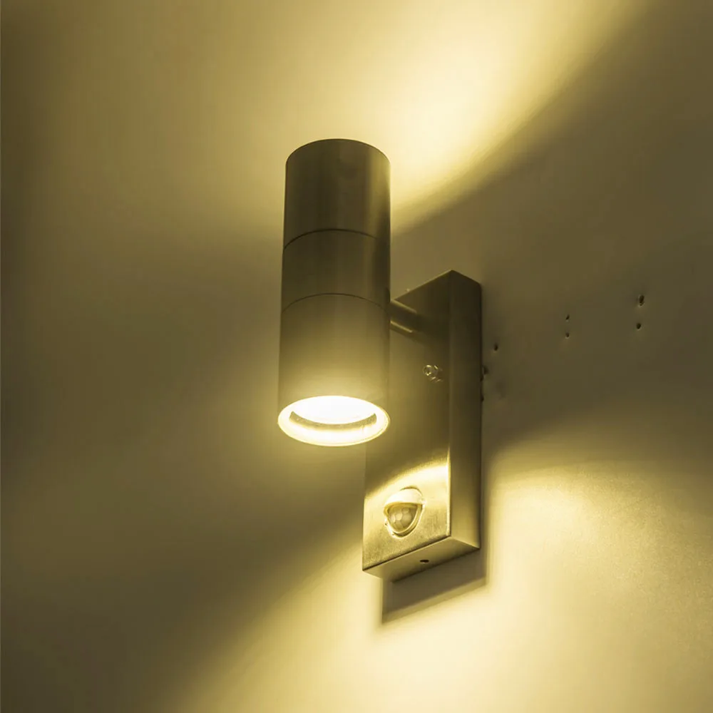 sensor stainless steel wall lights induction Movement and the human body sensing function more energy-saving outdoor wall lamp