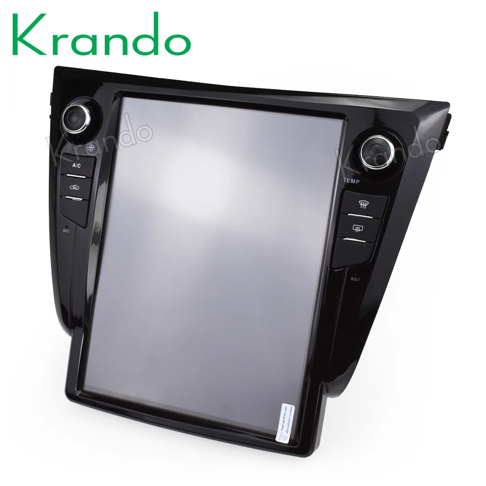 Discount Krando Android 8.1 12.1" Vertical screen car headunit radio navigation multimedia system for Nissan X-TRAIL Qashqai 2013-2017 4