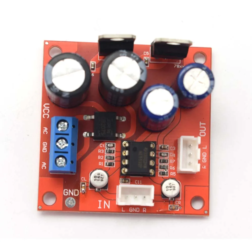 Lusya Vinyl record player MM MC phono board Preamplifier board NE5532 op amp dual AC 5-16V G9-001