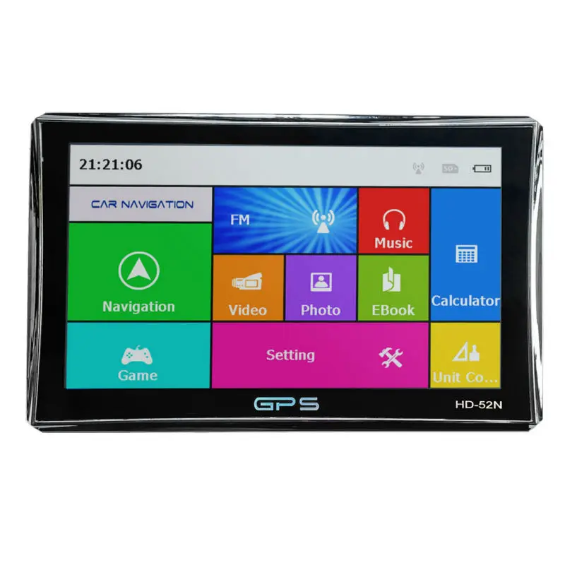 Горячие Продажа Новые 7 дюймов HD gps навигации 800 м/FM/8 GB/DDR3 2019 Карты для всей