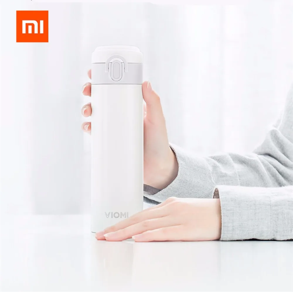 Термос Xiaomi Mijia VIOMI, чашка из нержавеющей стали, колба, бутылка для воды, чашка, 24 часа, термос, 300 мл, одна рука, Вкл/закрывает