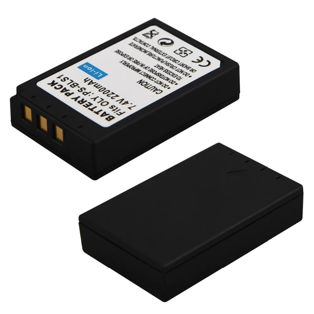 2200mAh PS BLS1 аккумулятор для Olympus OLY. EP2 EPL1 EPL2 EP1 BLS5 E 400 EVOLT 410 E410 420 620 450|Цифровые