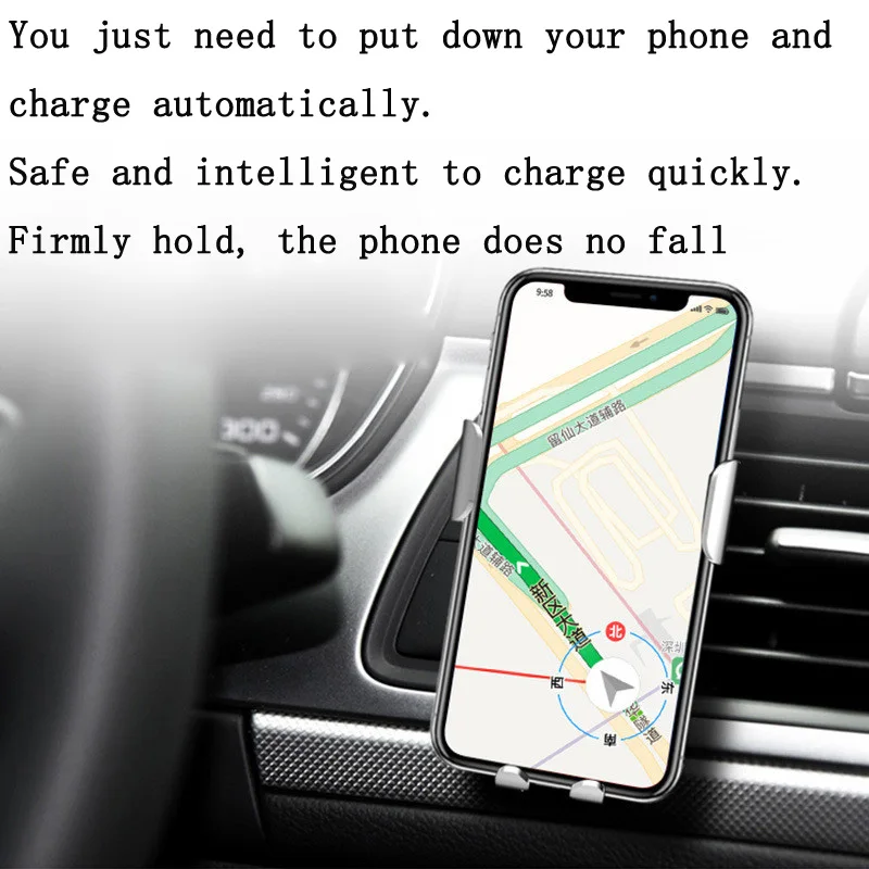 Wireless Charging Car Holder Stand For Samsung