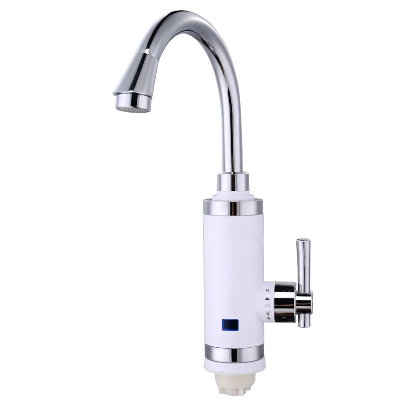 

Electric Water Heater Instant Water Heater One Handle with LCD Temperature Display Instant Hot Water Faucet Down Inlet Pipe S3DX
