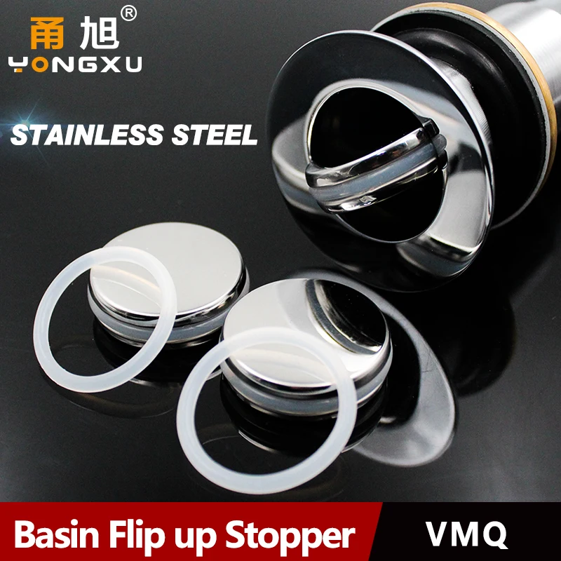 

Bathroom Vessel Pop Up Sink Drain Strainer Flip Top Stopper for Lavatory Basin Available for Overflow Clog Preventing drain