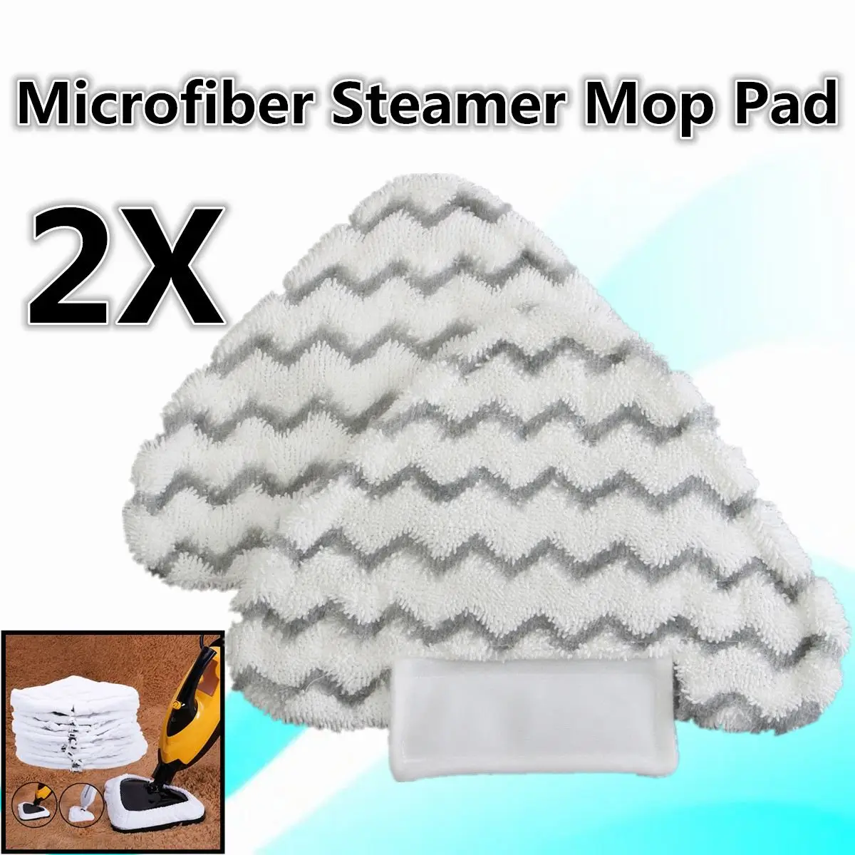 

2Pcs Replacement Mop pads pack for the Shark Genius Steam Mop