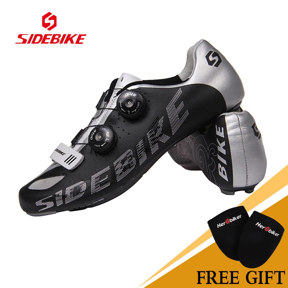 Sidebike Carbon Lightweight Highway Lock Cycling font b Shoes b font Road Cycling font b Shoes