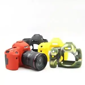 

New Black/ Red/ Yellow/ Camouflage Green Soft Silicone Rubber Armor Body Skin Case Cover For Canon EOS 5D III 5D Mark III