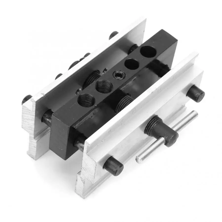 

Woodworking Doweling Jig Tool Metal Drill Dowel Hole Self Centering Locator DIY Diamond Drill Multi-function Drill Punch Locator