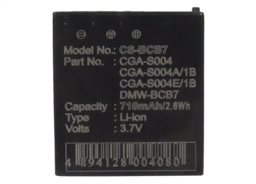 Cameron sino 710 mah аккумулятор для PANASONIC DMC-FX2B DMC-FX2EBS DMC-FX7R DMC-FX7S DMC-FX7T CGA-S004 CGA-S004A CGA-S004A/1B