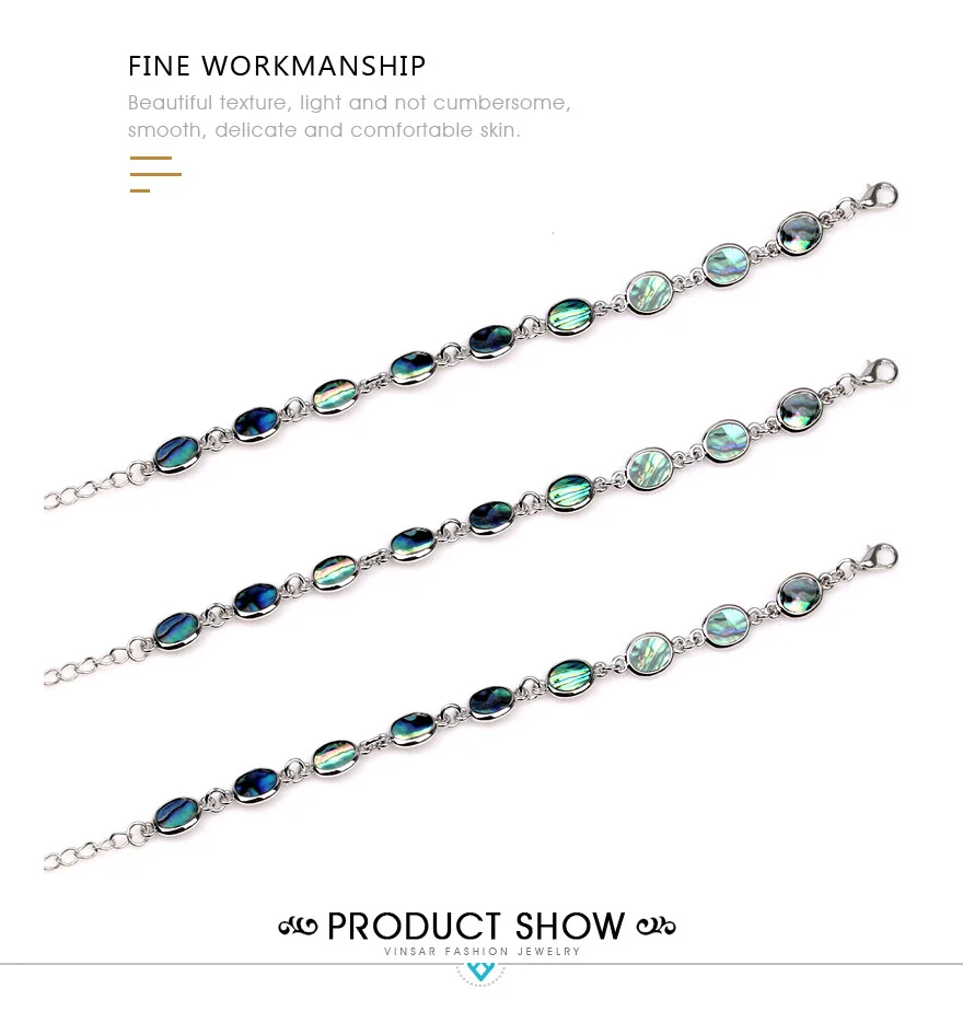 Oval shell bracelet (2)