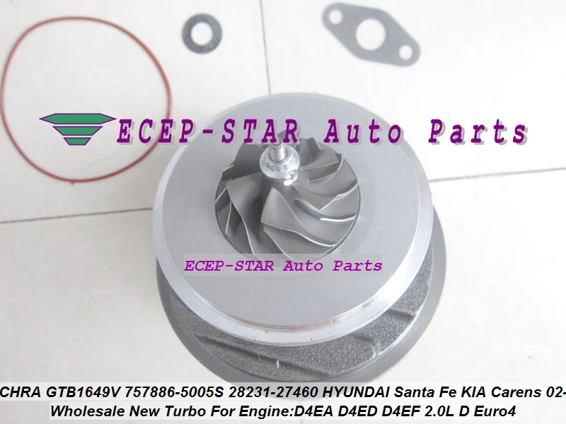 Бесплатная доставка турбо картридж CHRA Core GTB1649V 757886 5007S 28231 27480 для Hyundai Santa Fe Tucson KIA Ceed