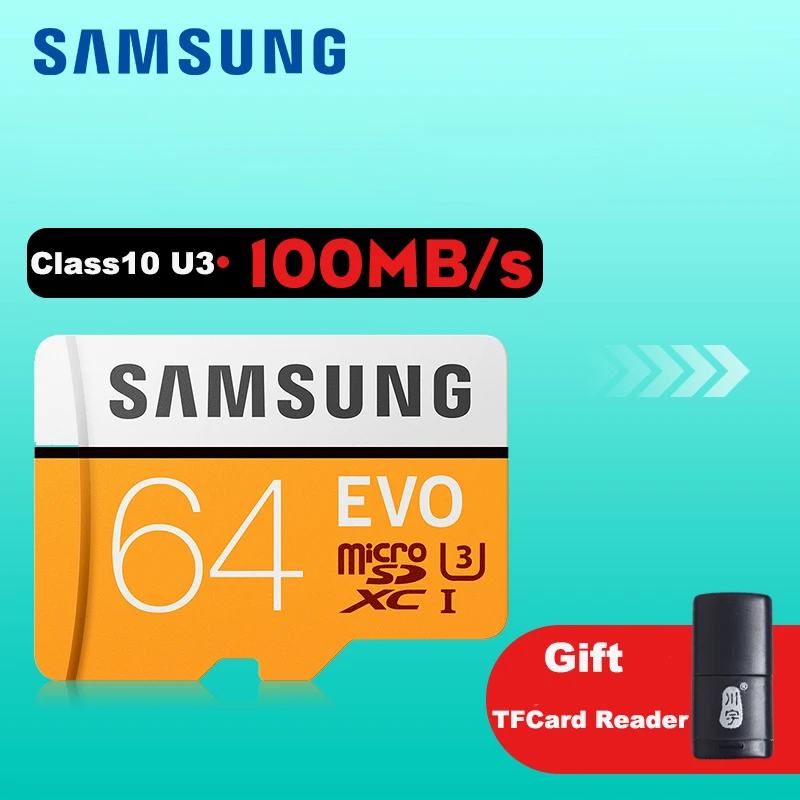 Карта памяти SAMSUNG micro sd 64 ГБ Карты Памяти Class10 SDXC UHS-I SD Карты Trans Microsd Картао де Memoria Tarjeta TF Карта Для Мобильного телефона micro sd 64 ГБ