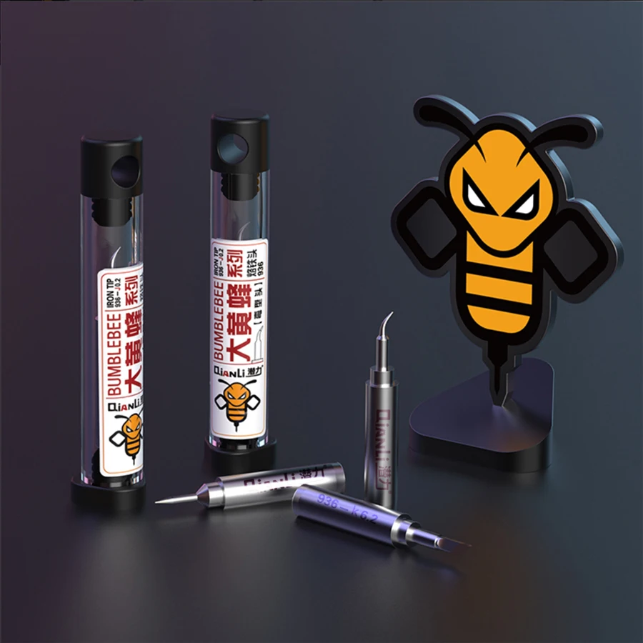 3 шт./компл. Qianli Bumblebee 936 Универсальный паяльник наконечник с K J I модели прочный неэтилированный сварочный наконечник