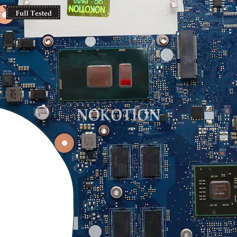 low cost  NOKOTION BMWQ1 BMWQ2 NM-A481 Main board For Lenovo Ideapad 300-15ISK Laptop motherboard SR2EU i3-61