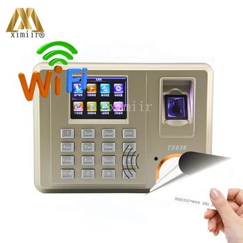 

Free Shipping TX638 Fingerprint Time Attendance With WIFI TCP/IP And 125KHz RFID Office Attendance Device