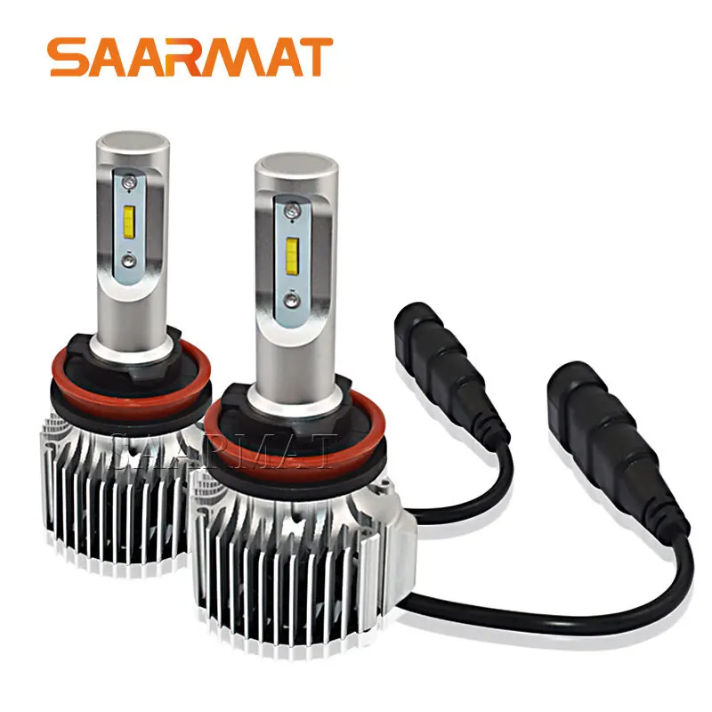 1set H8 H9 H11 H16 JP LED Headlight Kit For Auto Car Styling 10800LM W Flip