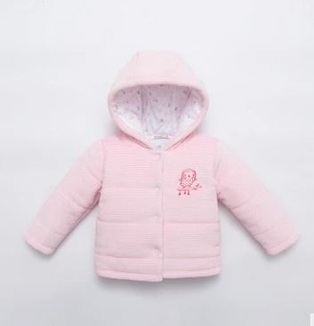 Новая зимняя куртка теплая одежда для маленьких мальчиков одежда в мультипликационном стиле куртка пальто детское синее худи и одежда - Цвет: Pink