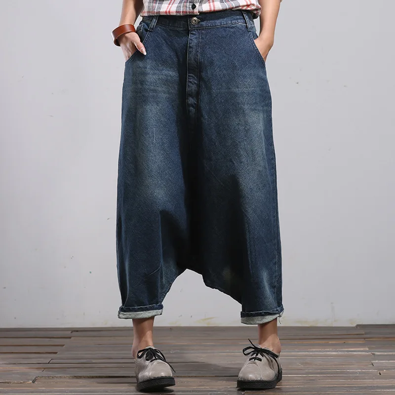 Hip Hop Harem Jeans Wanita Denim Celana Rendah Selangkangan Celana Longgar  Jeans Wanita Pakaian|women denim pants|jeans trouserswomen denim -  AliExpress