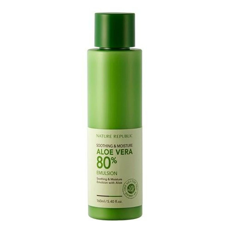 

Nature Republic Soothing & Moisture ALOE VERA 80% Emulsion 160ml Face Serum Acne Treatment Face Care Moisturizing