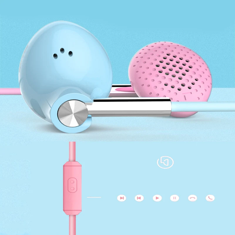 

In-Ear Earphone Stereo Headset In-line 3.5mm Plug Earbud Control Clarity Sound With Mic Earpiece For IPhone Huawei Phone MP3 MP4