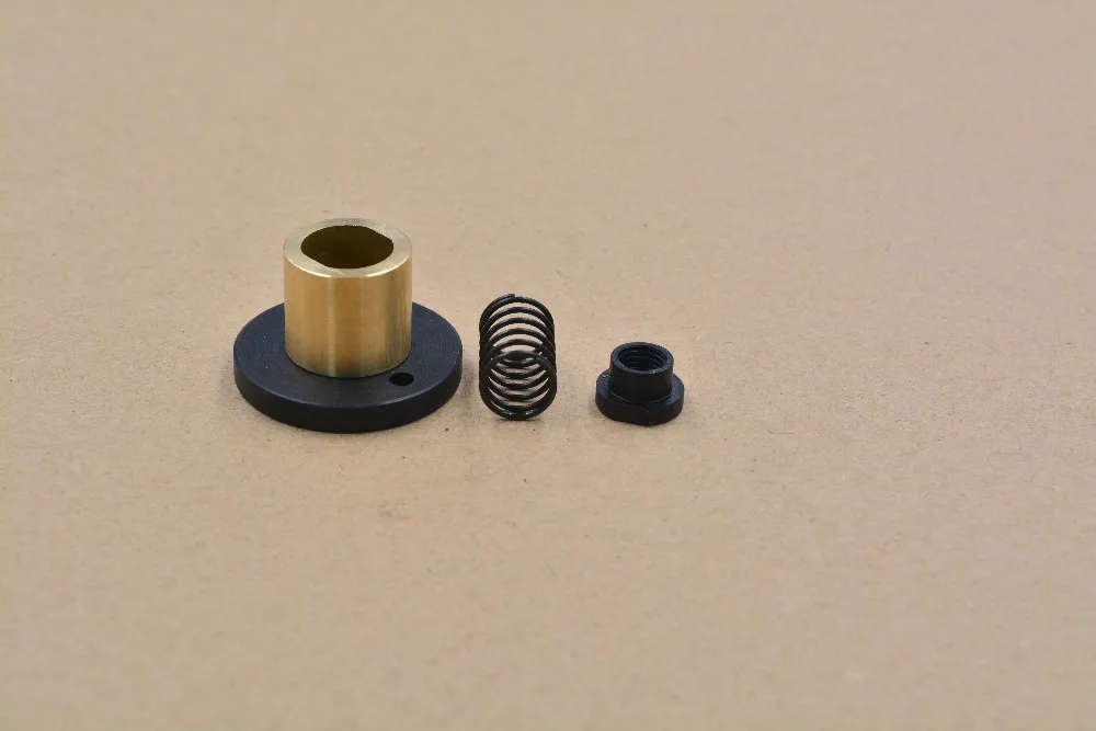 T10 eliminate clearance nut anti backlash nut POM nut trapezoidal screw nut lead 2mm 4mm 8mm