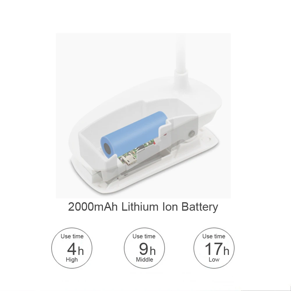 Goedkoop Oplaadbare Flexibele LED Bureaulamp Moderne Kantoor Nachtkastje Kamer Studie Lamp Licht Tafellampen 18650 Batterij Touch Schakelaar Dimmer