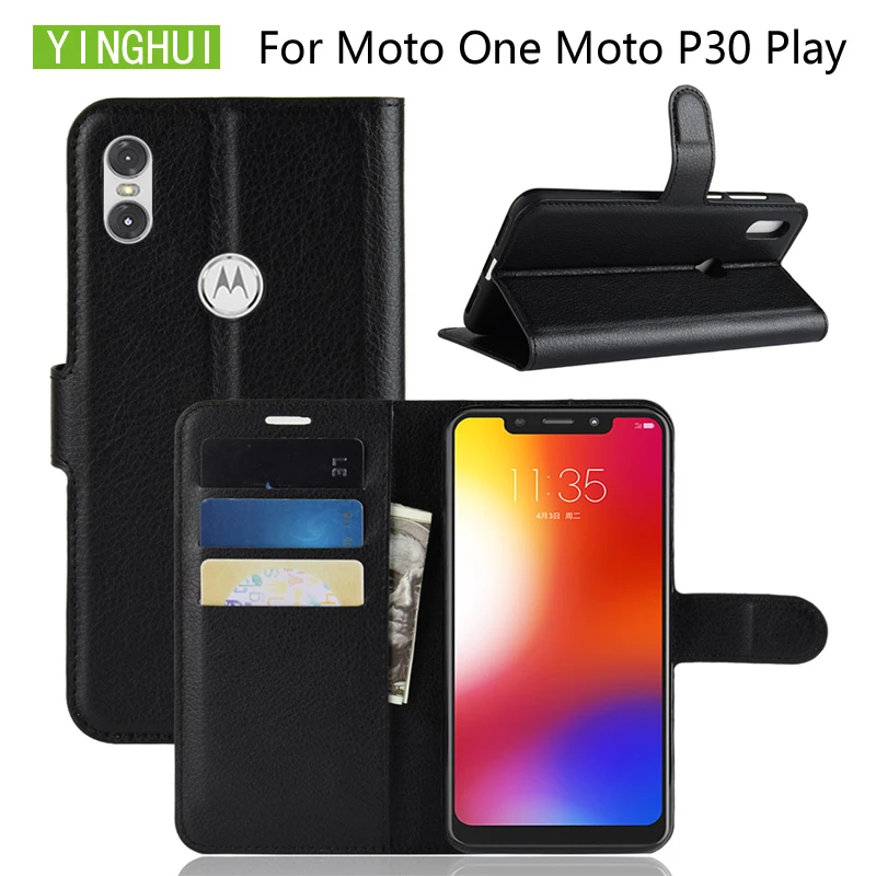 YINGHUI для Motorola Moto One/P30 Play 5 9 &quotчехол-кошелек кожаный защитный чехол на заднюю