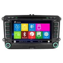 Free Shipping 7 inch 2 Din In dash Car DVD GPS For VW SEAT Skoda Fabia Octavia Superb built-in Can Bus Wince 8.0 Free Map AM/FM