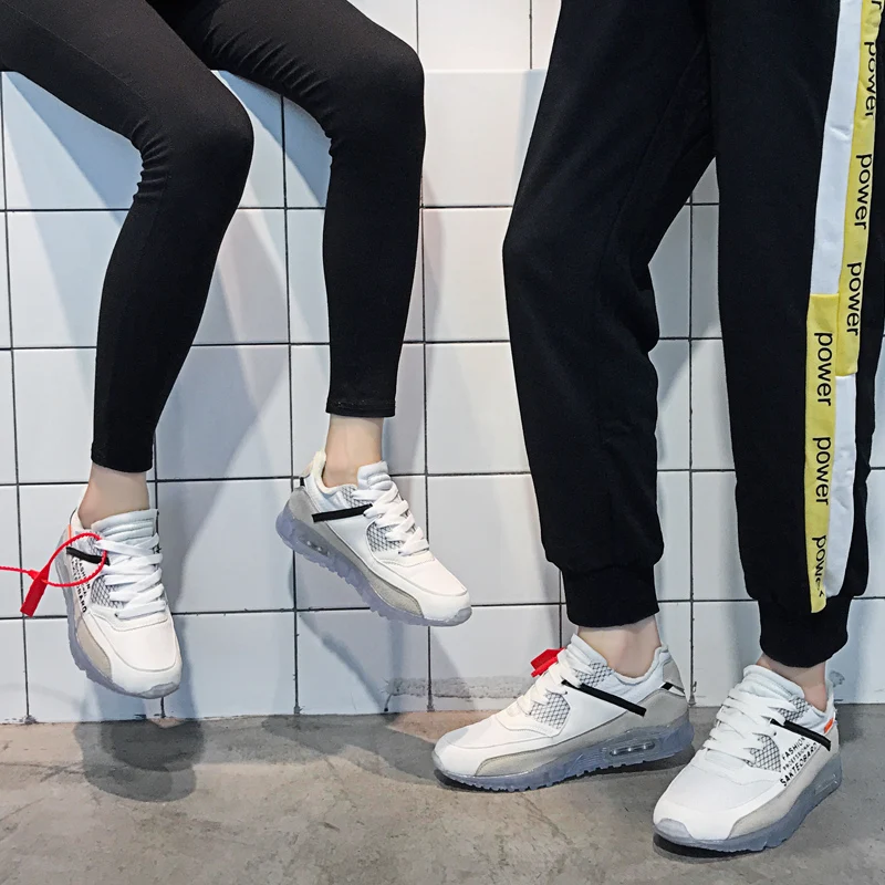 Официальный для мужчин и женщин Air кроссовки дышащие Maxes удобные 90 Off White Forces 1 Подушка кроссовки