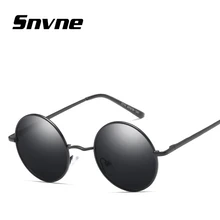Snvne luz polarizada gafas de Sol gafas de Metal marco redondo retro gafas de sol para hombres mujeres diseño de Marca oculos gafas de sol hombre KK154