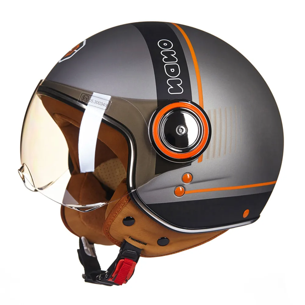 Beon Винтаж moto rcycle шлем 3/4 с открытым лицом скутер ретро Casque Casco мото cicleta Capacete шлемы