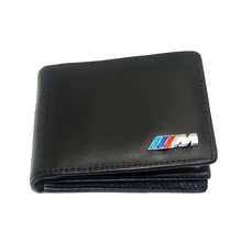 Coche Del Cuero genuino Caja de Tarjeta de Crédito Titular de Licencia de Conducir Bolsa de M para BMW E30 E34 E36 E38 E39 E46 E53 E60 E70 E83 E87 E90 F10