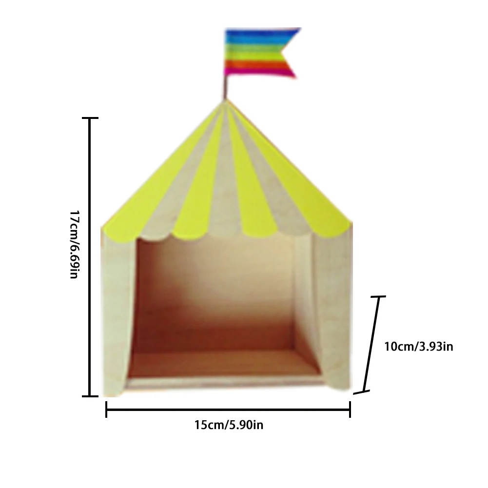 Ins цирковая кабина настольное украшение из цельного дерева дома украшения для полки подвесной ящик для хранения украшения детской комнаты