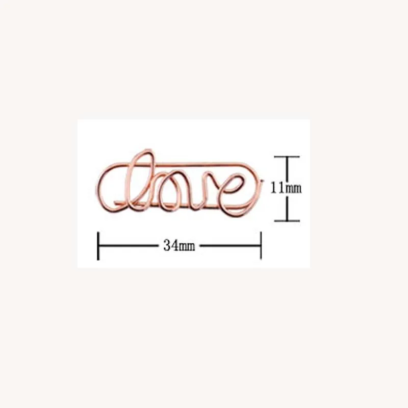 1 шт. розовое золото бумарк планировщик скрепки школьные канцелярские принадлежности канцелярские памятки скрепки металлические связывающие скрепки