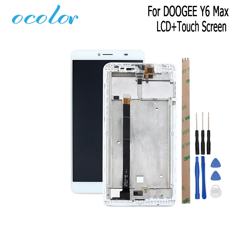Ocolor Для DOOGEE Y6 Max ЖК-дисплей Дисплей + Сенсорный экран Android 6 0 Экран планшета