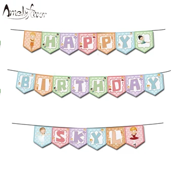 

Ballerinas Theme Banners Grand Event Kids Birthday Party Decorations Supplies Ballet Girls Banner Flag Decorations