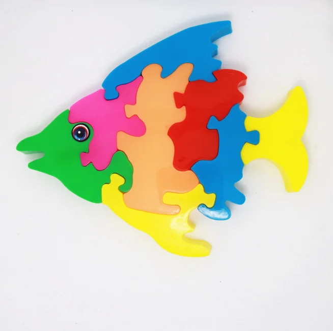 

1 Pcs/set Cute Fish Puzzle Kid Educational Toy Cartoon childred's toys Game Toy For Adults Kids wholesale