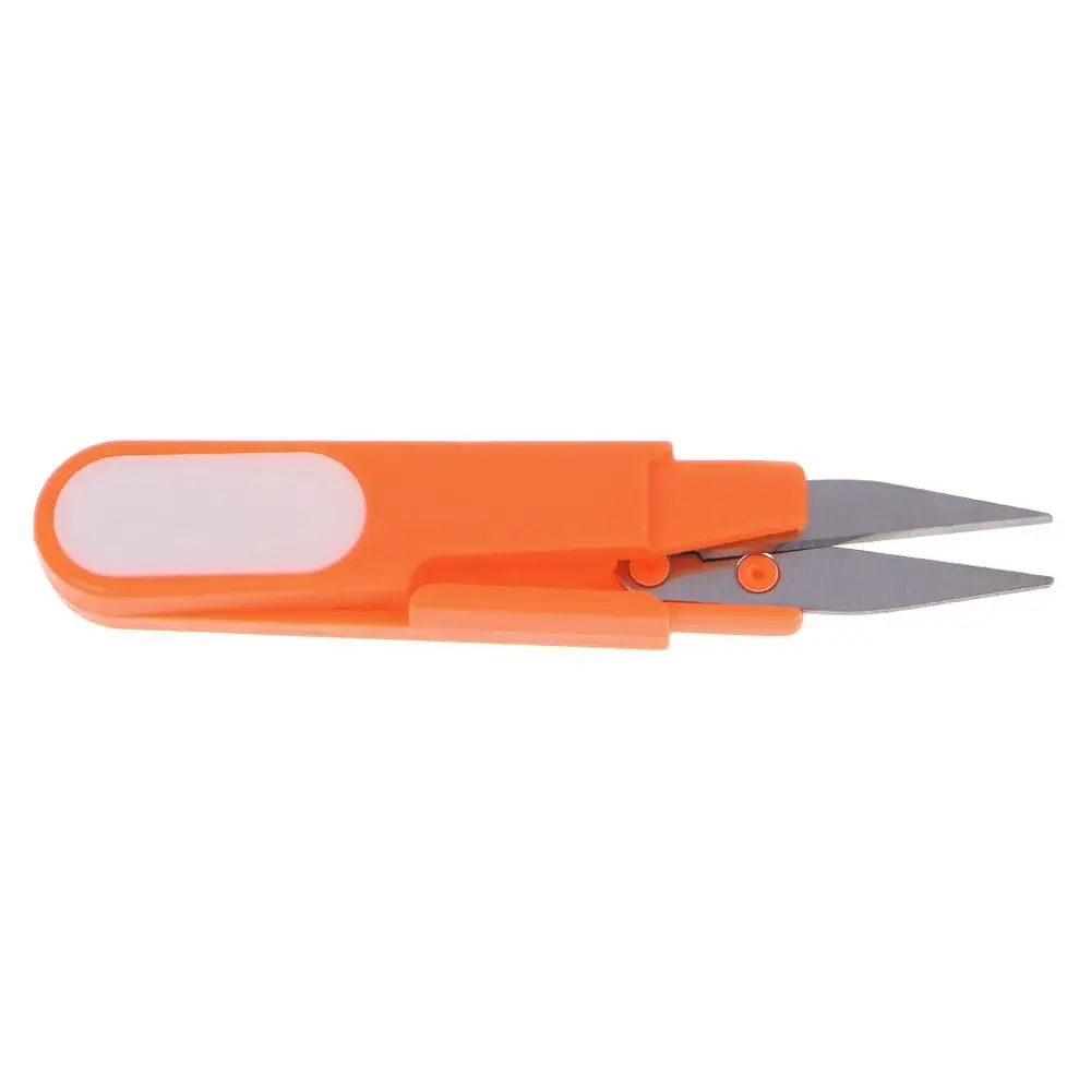 

Household Sewing Matching Thread Cutting Scissors Cross Sewing Fishing Line Scissors U-shaped Plastic Handle Hand Tool