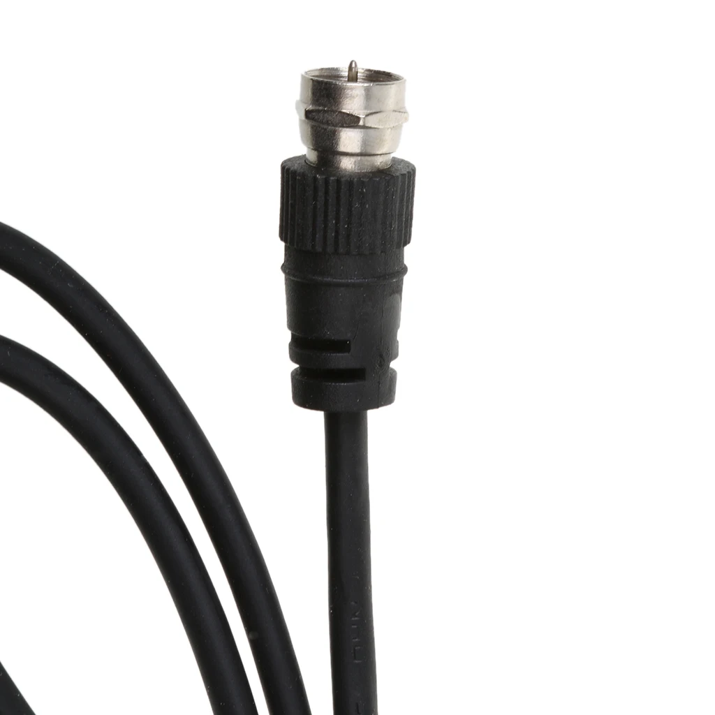1 Pcs Universal Indoor Rabbit Ear TV Antenna For HDTV Ready VHF UHF Dual Loop Coaxial 45-860 MHZ 3.94*3.15*9.05 Inch