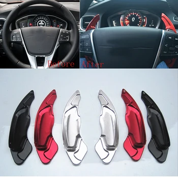 

Car Accessory for Volvo S60 XC60 S80 XC70 V60 V40 Aluminium Refit Steering Wheel Shift Paddle Shifter Extension Sticker