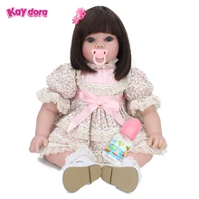 KAYDORA 20 дюймов 50 см Силиконовые Reborn куклы живые реалистичные настоящие куклы реалистичные дети Reborn Младенцы принцесса девочка игрушки Boneca