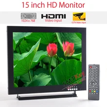 1024x768 разрешение 15 дюймов IPS ЖК-монитор индустриальный lcd монитор Поддержка HDMI/VGA/BNC/AV видео вход cctv монитор