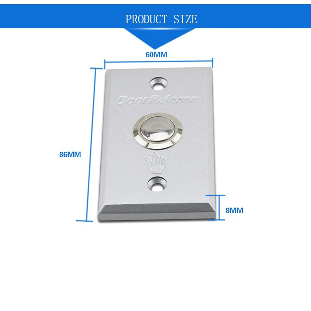 10 шт. система контроля доступа к двери Кнопка сброса металла автоматическое восстановление нормально открыть нажмите, чтобы нормально