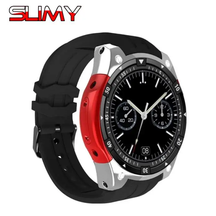 Slimy X100 Смарт-часы ОС Android 5,1 Smartwatch MTK6580 1,3 дюймов 3g наручные часы с SIM gps Wi-Fi 512 МБ/8G PK X200 KW88 KW99