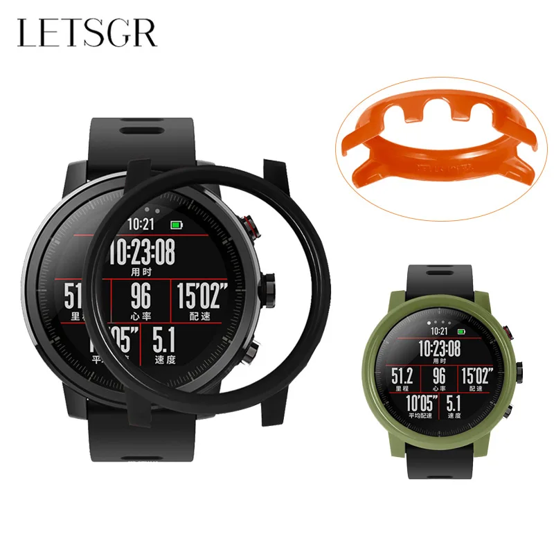 

LETSGR PC Case Cover for Xiaomi Huami Amazfit Stratos Smart Watch 2/2S Protective Case Shell for Huami Amazfit Stratos 2 Watch