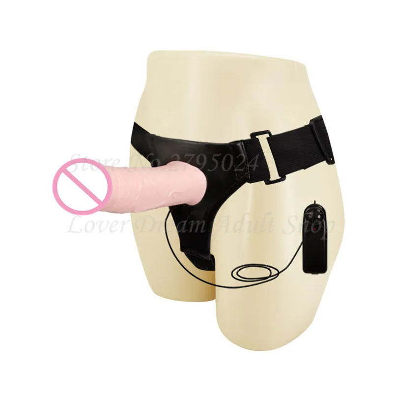 Sex Shop Unisex Vibrating Strap On Penis, Hollow Dildo Vibrator Sex Toys For Couple Women Men,Realistic Penis,Adult Sex Products
