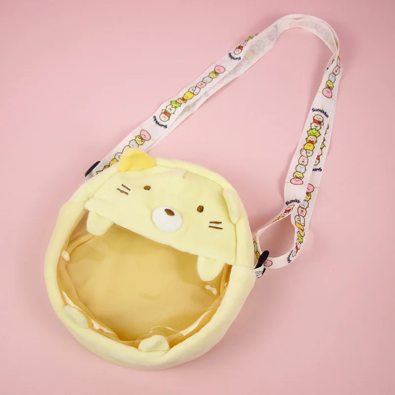 6 Styles Cute Plush Bag Of Sumikko Gurashi Mini Children Plush Bag Nano Doll Soft Pillow Corner Bio Cartoon Doll Bags for Kids